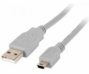 LANBERG USB MINI (M) na USB-A (M) 2.0 kabel 1,8m, šedý (C...