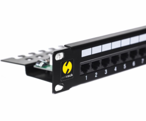 NetRack Patch panel 19 24-porty Kat. 6 UTP Czarny (104-08)