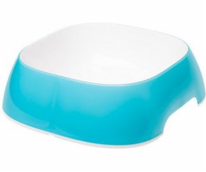 FERPLAST Glam Large Pet watering bowl white and blue