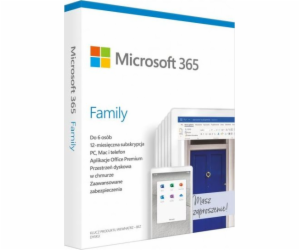 MS 365 Family EuroZone Subscr 1YR Medialess P6 (PL)