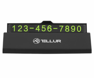 Tellur Temporary car parking phone number card black