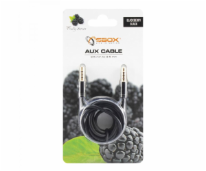 Sbox AUX Cable 3.5mm to 3.5mm blackberry black 3535-1.5B