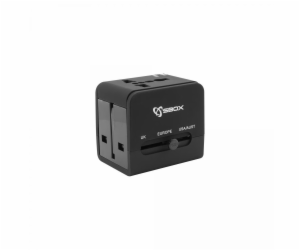 Sbox TA-23 Universal Travel Adapter with Dual USB Charger