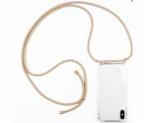 Lookabe Necklace iPhone Xs gold nude loo008