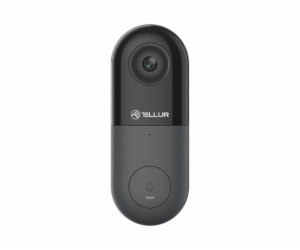 Tellur Video DoorBell WiFi, 1080P, PIR, Wired, Black