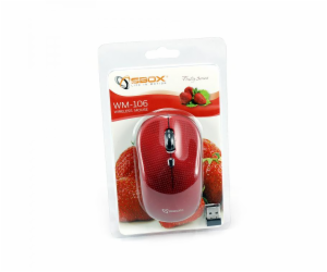 Sbox WM-106 Wireless Optical Mouse Red