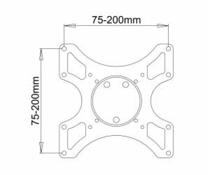 Sbox Full Motion Flat Screen LED TV Mount 19"-43" 25kg LC...