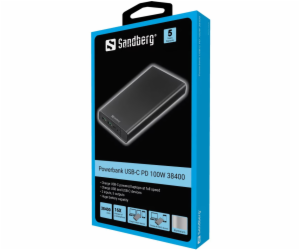 Sandberg Powerbank USB-C PD 100W 38400 mAh