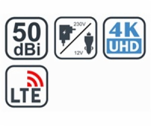 EVOLVEO Xany 4 LTE 230/12V, 50dBi aktivní pokojová anténa...