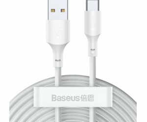 Baseus TZCATZJ-02 USB cable 1.5 m USB A USB C White