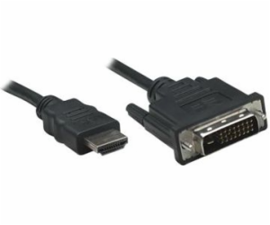 Manhattan HDMI - DVI-D kabel 1,8 m černý (372503)