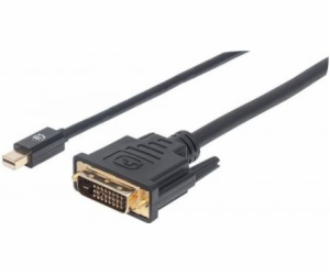 Manhattan DisplayPort Mini – kabel DVI-D 1,8 m černý (152...