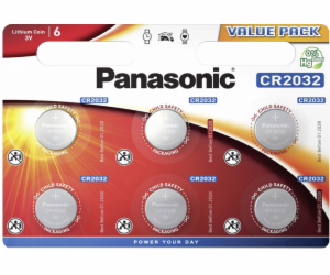 Panasonic CR2032 6ks CR2032L/6BP Knoflikové baterky