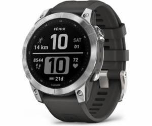 Garmin fenix® 7 – Standard Edition, Silver / Black Band, EU