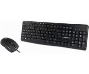 Esperanza EK137 set - USB keyboard + mouse Black