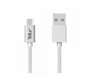 Tellur Data cable, USB to Micro USB, Nylon Braided, 1m si...