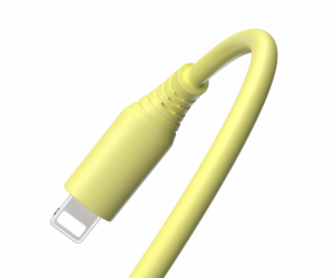 Tellur Silicone USB to Lightning cable 3A, 1m, yellow