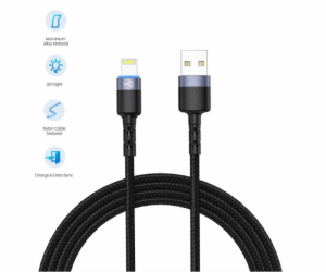 Tellur Data cable USB to Lightning with LED Light, 2m black