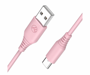 Tellur Silicone USB to Type-C cable 3A 1m pink