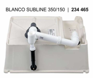 Blanco Subline 350/150-U keramická magnólie PuraPlus