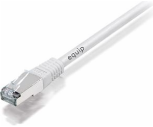 Equip Patchcord, S/FTP, Cat6A, PIMF, HF, 15m, bílá (605618)