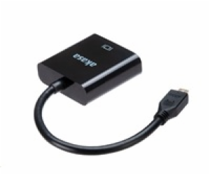 AKASA adaptér Micro HDMI na VGA, 15cm, 1080p