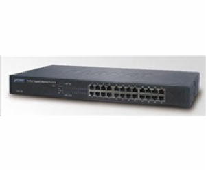 Planet GSW-2401 Switch 24x 10/100/1000, kov, rackmount, f...