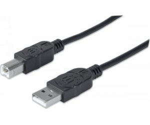 Manhattan USB kabel USB-A – USB-B 5 m černý (337779)