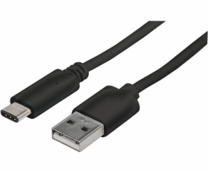 Manhattan USB-A – USB-C kabel USB 1 m černý (353298)