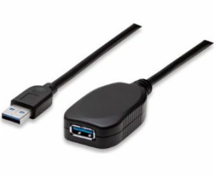 Manhattan USB kabel USB-A – USB-A 5 m černý (150712)