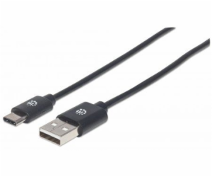 Manhattan USB-A – USB-C USB kabel 2 m černý (354929)