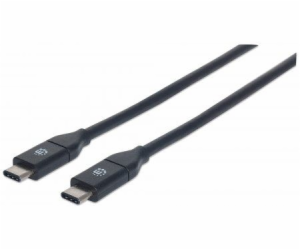 Manhattan USB kabel USB-C – USB-C 0,5 m černý (354899)