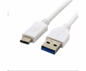 C-TECH kabel USB 3.0 AM na USB-C kabel (AM/CM), 2m, bílý