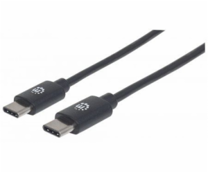 Manhattan USB kabel USB-C – USB-C 0,5 m černý (354868)