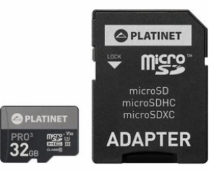 PLATINET microSDHC  SECURE DIGITAL + ADAPTER SD 32GB clas...