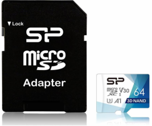 SILICON POWER memory card Superior Pro Micro SDXC 64GB UH...