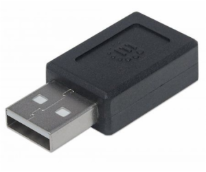 Adapter USB Manhattan USB-C - USB Czarny (354653)