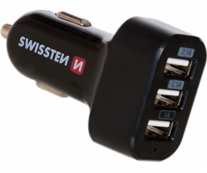 Swissten Cl Adaptér 3X Usb 5,2A Power