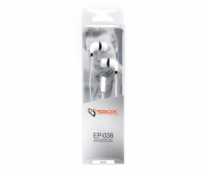 Sbox Stereo Earphones with Microphone EP-038 white