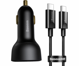 Nabíječka do auta Baseus Superme, USB, USB-C, 100W + kabe...