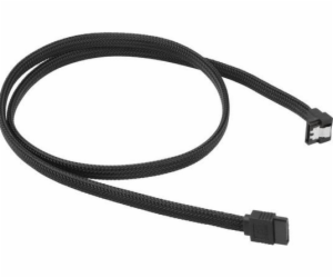 Sharkoon SATA úhlový kabel, opletený, 75 cm, černý (40449...