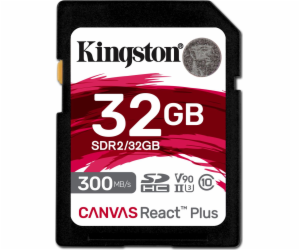 Kingston SDHC karta 32GB Canvas React Plus SDHC UHS-II 30...