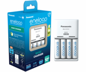 Panasonic Eneloop Basic Charger BQ-CC51 incl. 4xAA K-KJ51...