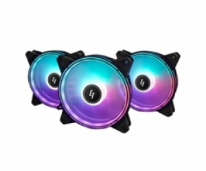 CHIEFTEC RGB větrák NF-3012-RGB, 120x120x25 mm, with 3 pi...