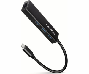 AXAGON HMC-GL3A, USB 3.2 Gen 1 hub, porty 3x USB-A + Giga...