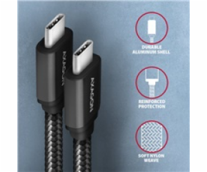 AXAGON BUCM3-CM20AB, SPEED kabel USB-C <-> USB-C, 2m, USB...