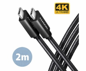 AXAGON BUCM32-CM20AB, SPEED+ kabel USB-C <-> USB-C, 2m, U...