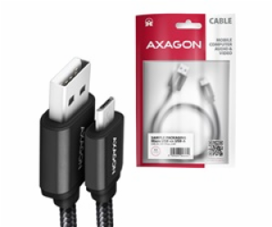 AXAGON BUMM-AM10AB, HQ kabel Micro USB <-> USB-A, 1m, USB...