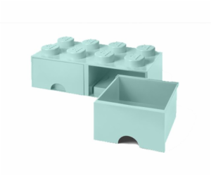 LEGO Brick Drawer 8 aquablau, Aufbewahrungsbox