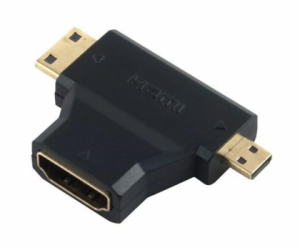 PremiumCord Adaptér HDMI na mini HDMI typ C a micro HDMI ...